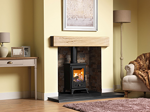 Ambience created by fireplace from Percy Doughty.