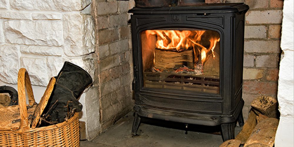 wood burning stove